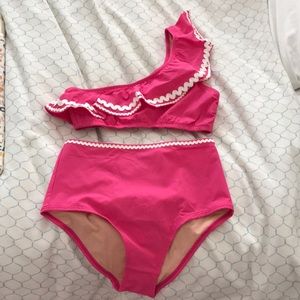 Jcrew high waisted bathing suit